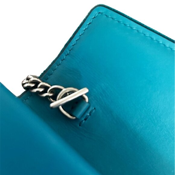 GUCCI Velvet Super Mini Dionysus Shoulder Bag Peacock Blue - Picture 6 of 15